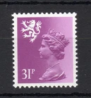 31p TYPE 2 SCOTLAND REGIONAL PERF 14 UNMOUNTED MINT SG S51Ea Cat £150