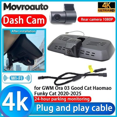 4K Wifi DVR Dash Cam Camera for GWM Ora 03 Good Cat Haomao Funky Cat 2020-2025