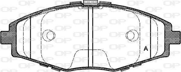 Plaquettes de frein à disque auto Chevrolet Matiz 0.8 1.0 kit avant