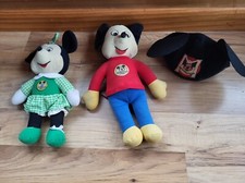 Vintage Walt Disney Knickerbocker Mickey Mouse Club Mickey Minnie Plush Hat