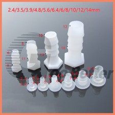 Plastic Tube Stopper Plug Bung End Cap Barbed Hose Fitting 2.4mm 3mm 3.9mm -14mm