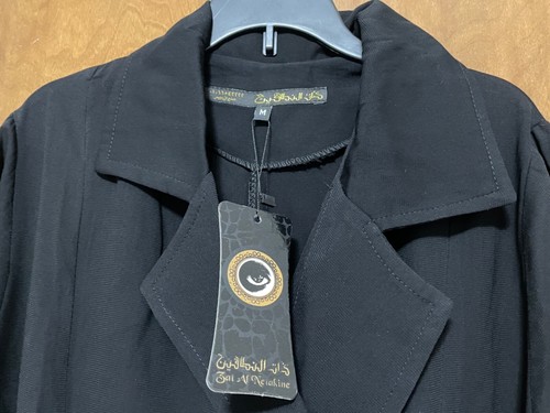 Gabardina Doble Pecho Negra Talla M - Imagen 6 de 11