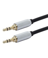 3ft 3.5mm M to Male Gold Plated Jacks Stereo Audio Auxiliary Aux Cable Cord