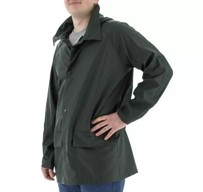 Majestic 74820GA/M Waterproof Flexothane Jacket with Hood, Size Medium