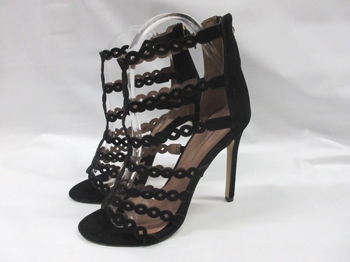 Donna Taglia Camoscio Nero Bcbgmaxazria Sandali Laser Tacchi A Taglio Spillo In dqpp4zv