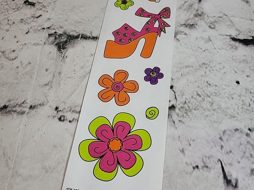 Girl Power Scrapbooking Stickers Lot Fashion Makeup Groovy Funky Cool - Picture 3 of 5