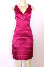 american living satin ruffle sheath dress