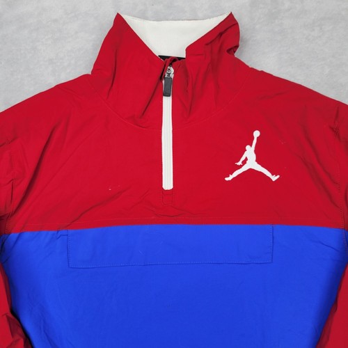 Jordan Jacket Boys Large Vintage Coat Mesh Lined Jumpman Air Red White Blue - Picture 3 of 7