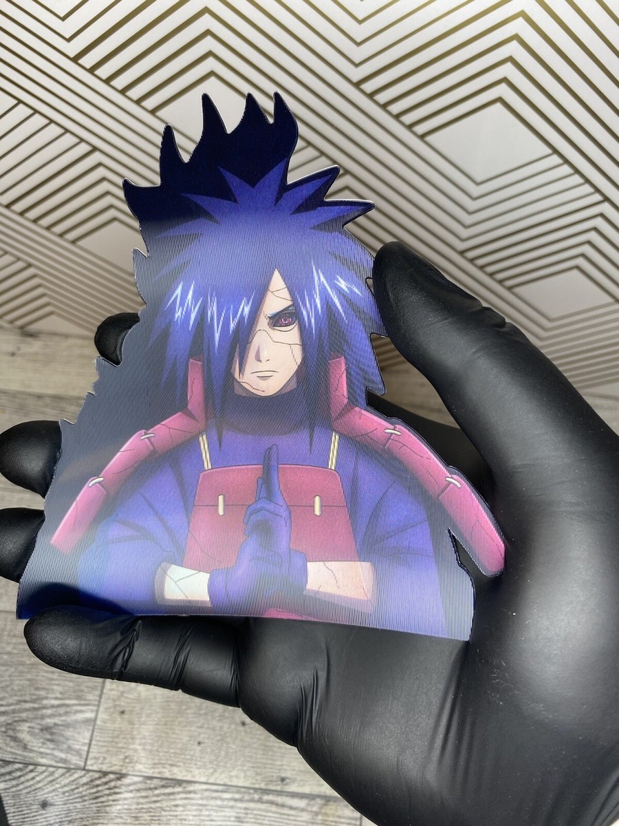 Naruto Shippuden Madara Uchiha 3D Lenticular Motion Car Sticker