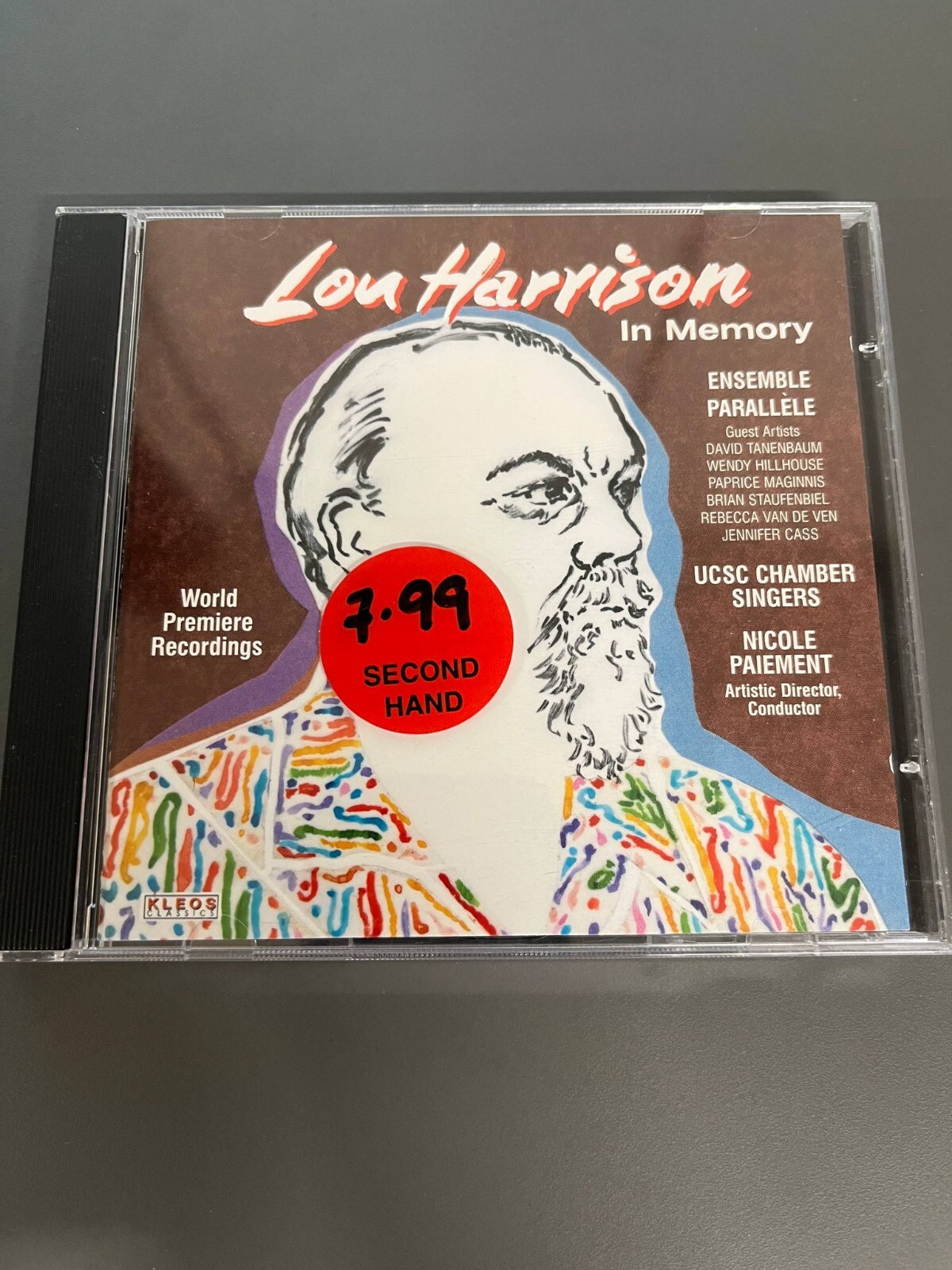 LOU HARRISON IN MEMORY ENSEMBLE PARALLELE world premiere recordings CD