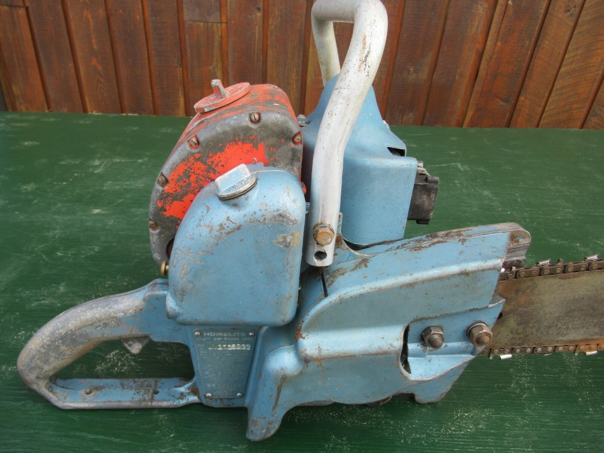 Vintage HOMELITE SUPER ZIP Chainsaw Chain Saw with 16