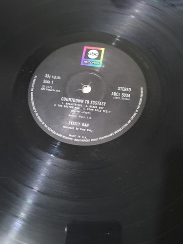 Steely Dan LP Countdown To Ecstasy 1974 UK Black label Textured sleeve ABCL5034 - Picture 4 of 5