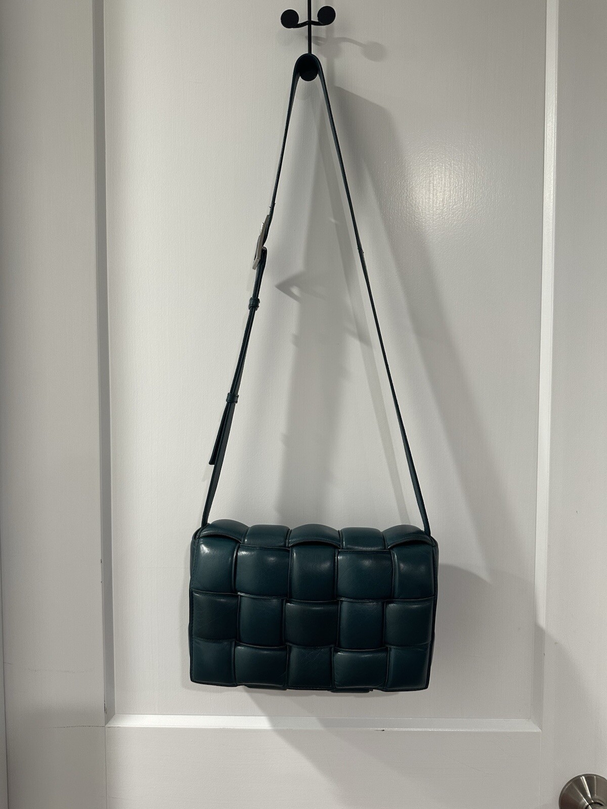 Bottega Veneta Mallard Padded Cassette Shoulder Bag Lambskin Handbag Rare