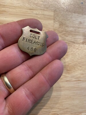 #ad #ad Colt Firearms Inspector Property Tag Set Patina Rifle Gun Gunsmith BRASS GIFT x5 $39.99