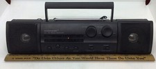 Vintage Suntone Boom Box RR3000 System AM FM Radio Detachable Dual Speakers