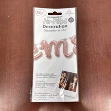 Air-Filled Lowercase Cursive Letters " m " Backdrop Balloons Banner Decoration