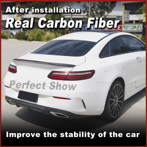 For Benz C238 E400 E450 Coupe 2017-2019 REAL CARBON Rear Trunk Spoiler Boot Wing - Picture 2 of 13