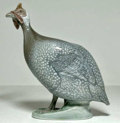 Vintage20th Royal Copenhagen Denmark Figurine Guinea Fowl by Peter Herold marked