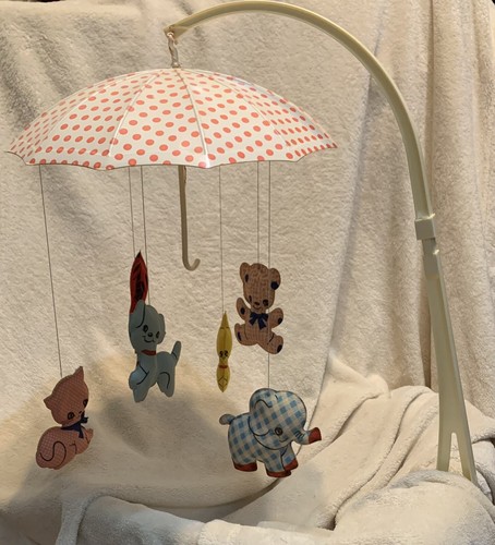 VTG Dolly Toy Animal Shower Baby Crib Mobile w/ box doesn't work - Picture 16 of 22