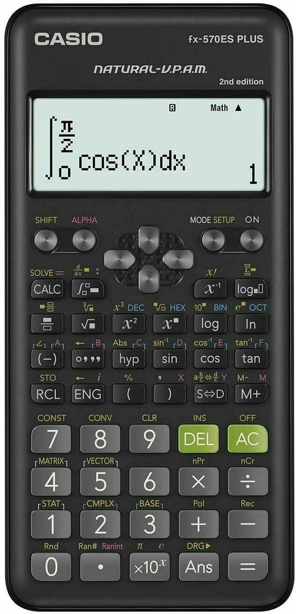 CASIO] FX-570ES PLUS 417-Functions Natural Display Calculator | eBay