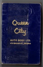 Queen City Auto Body Regina, Saskatchewan -Playing Card Deck Sealed