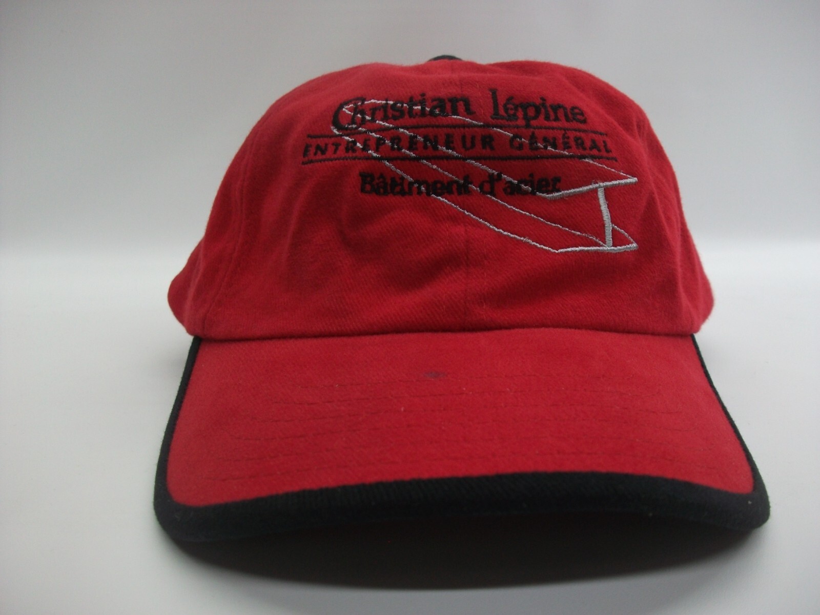 Christian Lepine French Francais Hat Red Strapback Ba… Gem