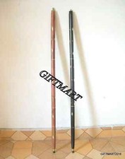 Lot Of 2 Antique Looking Wooden Walking Shaft For Stylish Brass Handle Handmade