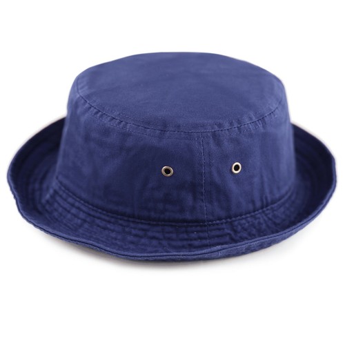 Bucket Hat - Kids Washed Cotton Travel Bucket Packable Hat K1500 T1500 - Picture 24 of 53