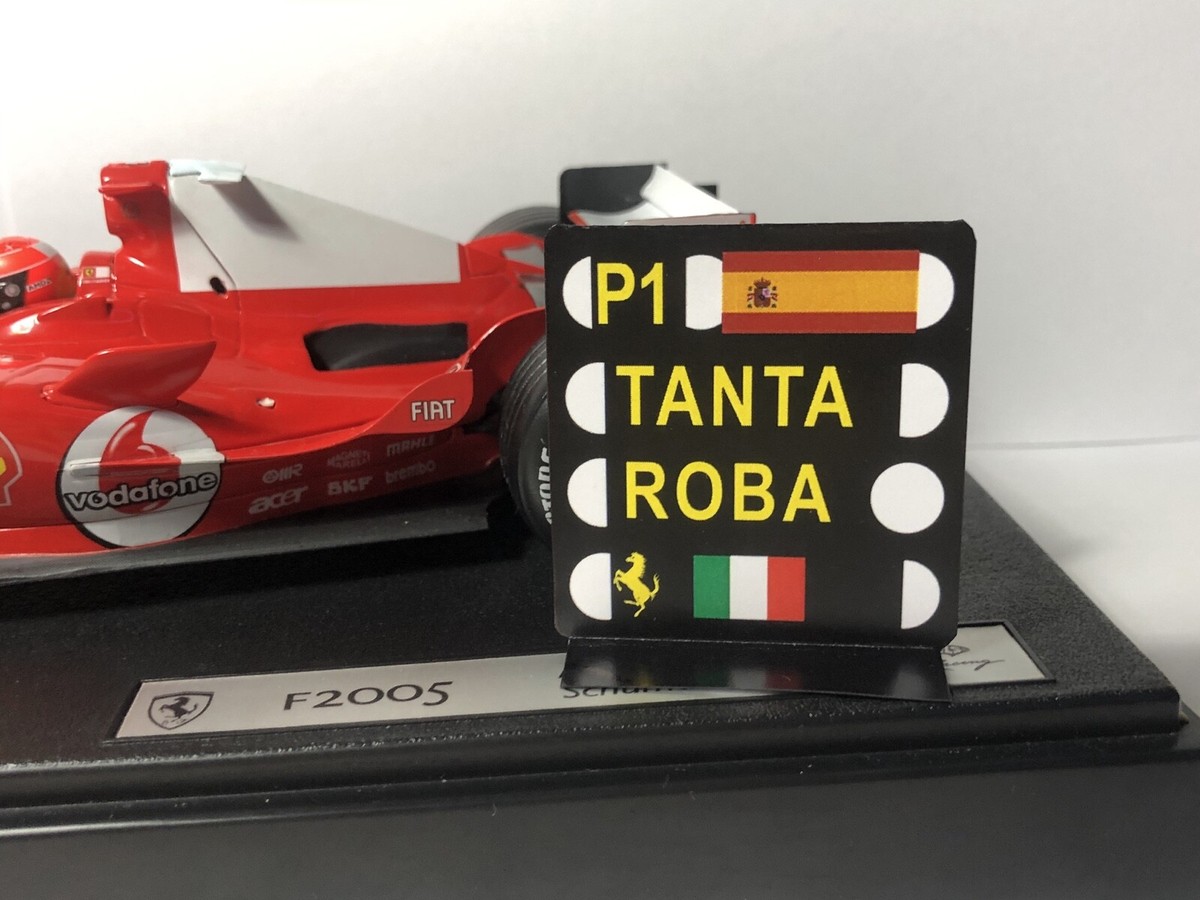 Modèle Échelle 1:18 Auto F1 BBR Formule 1 Ferrari F1-75 Leclerc Gp Monza 2022 eB