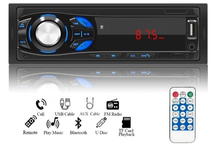 Autoradio USB pour écouter vos playlists en voiture avec télécommande - 3