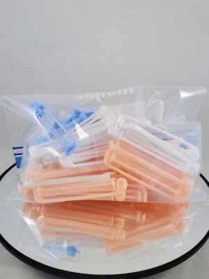 Toni Salon Style Vintage Plastic Swing Arm Perm Rods Curlers Mixed Colors Sizes