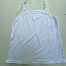 WOMEN'S STRETCH COTTON PLAIN LADIES STRAPPY VEST TOP CAMI TANK TOP HIGH QUALITY