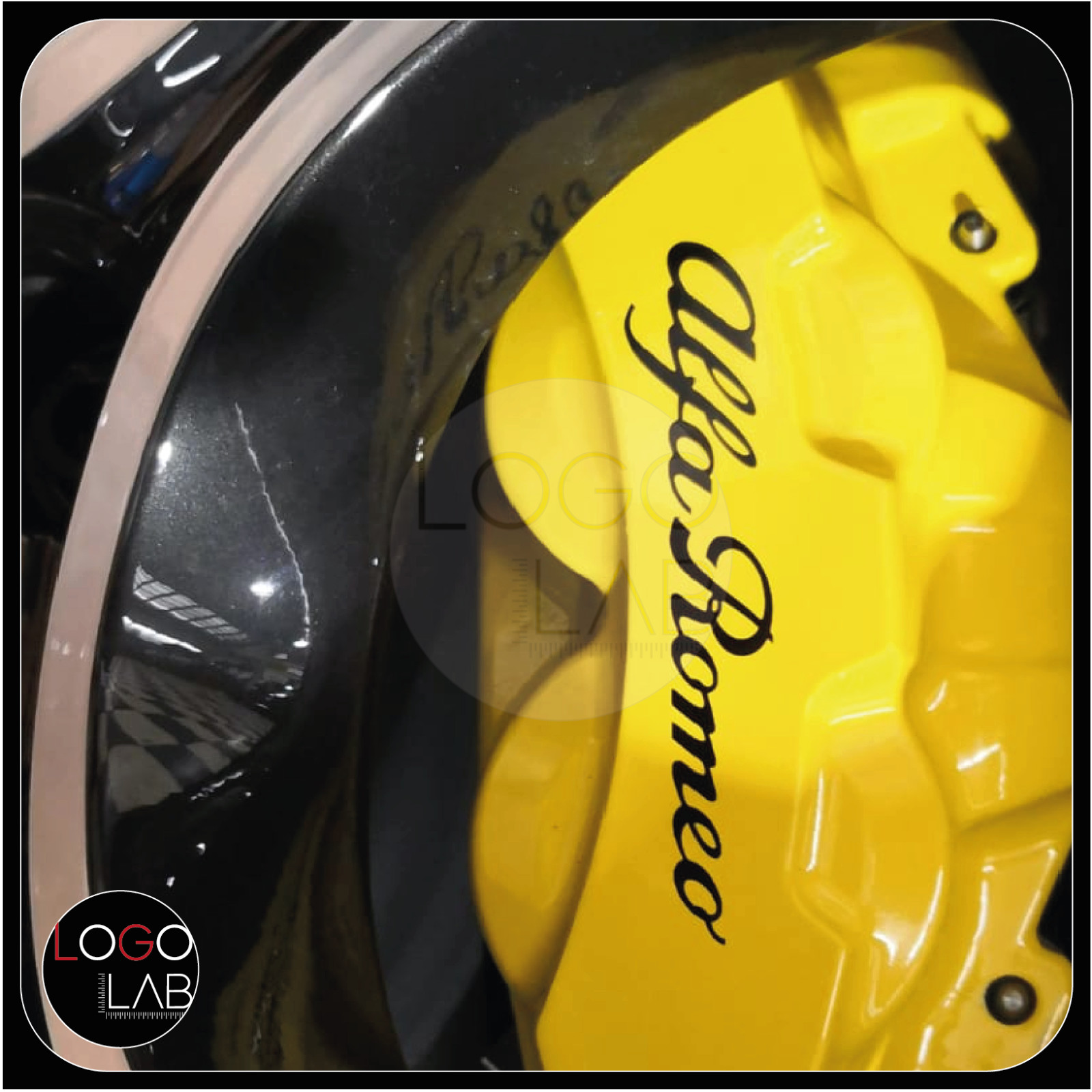 KIT 4 ADESIVI ALFA ROMEO per pinze freno BREMBO Giulia Stelvio Q4...