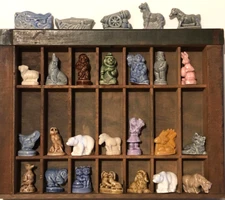 LOT of 69 Vintage WADE ENGLAND Whimsies Figurines Red Rose Endangered Circus +