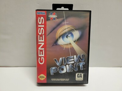 ViewPoint (Sega Genesis, 1994) with Original Case & Registration Card TESTED