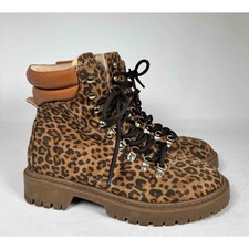 Loft Cheetah Hiker Combat Boots Sz. 8