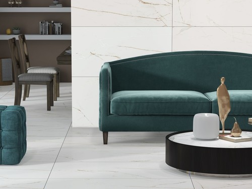 1 Paket (1,44 m²) Fliesen SATUARIO WHITE GOLD (60×120 cm), matt+Carving Marmor - Bild 3 von 3