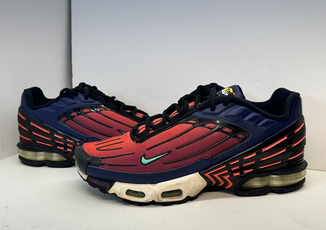 交*。様 NIKE AIR MAX III Nike Air Max Plus III 3 GS Blue Void Navy Purple Red CD6871