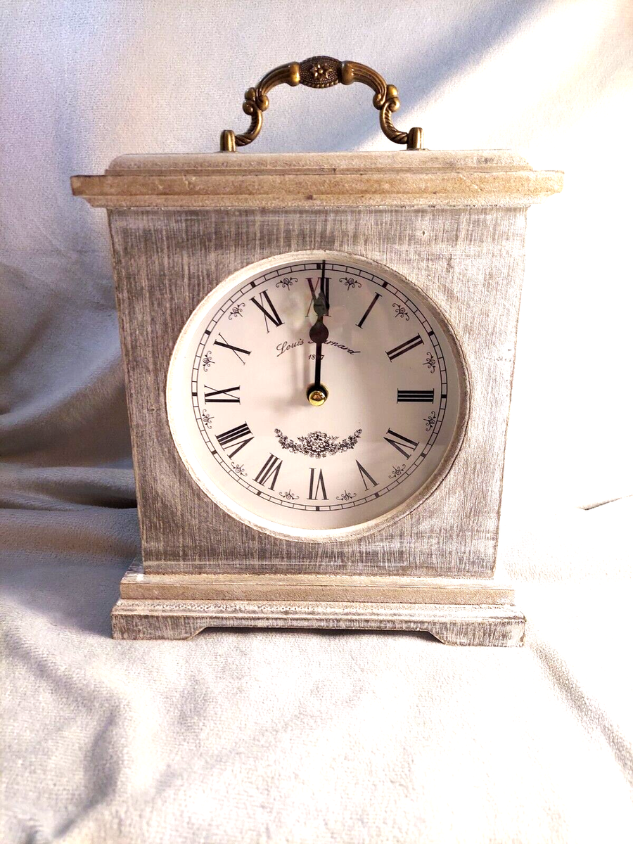 Whitewashed, farmhouse, shabby clock Louis Bernard