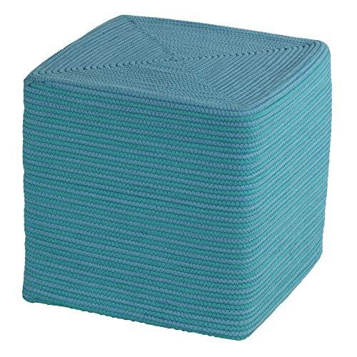 Macon Square Rope Pouf Ottoman 17