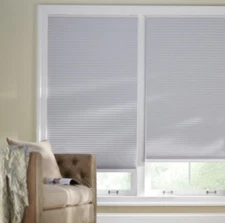 Shadow White 9/16 in. Cordless Blackout Cellular Shade - 51.5 in. W x 64 in. L
