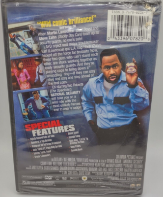 National Security (DVD) Martin Lawrence, Steve Zahn NEW, ships