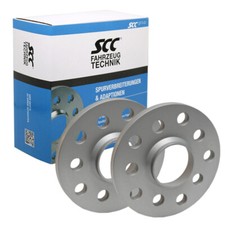 2x Spurverbreiterung 20mm LK 4x108 40mm Gesamt SSC Distanzscheibe D65,1mm Silber