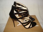 100% AUTHENTIC NEW WOMEN LOUBOUTIN MARINIERE 120 PATENT CAGE HEEL SANDALS US 9.5 — photo 6