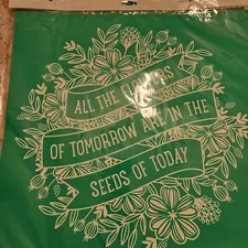 All the Flowers of Tomorrow (18" x 18") - Chalk Couture Transfer| NEW