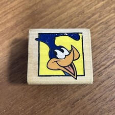 Road Runner Roadrunner Face Looney Tunes Rubber Stamp 459-C Rubber Stampede 1993