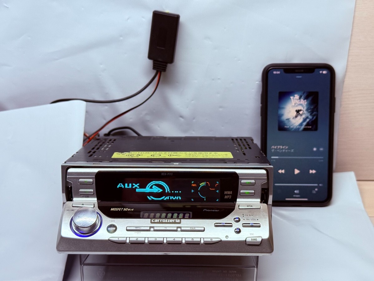 Pioneer DEH-P717 CD Receiver 1DIN JDM Car Audio w/ External