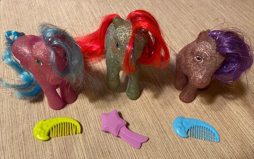 My Little Pony Vintage G1 Sparkle Pony lot Star Dancer Sky Rocket Twinkler