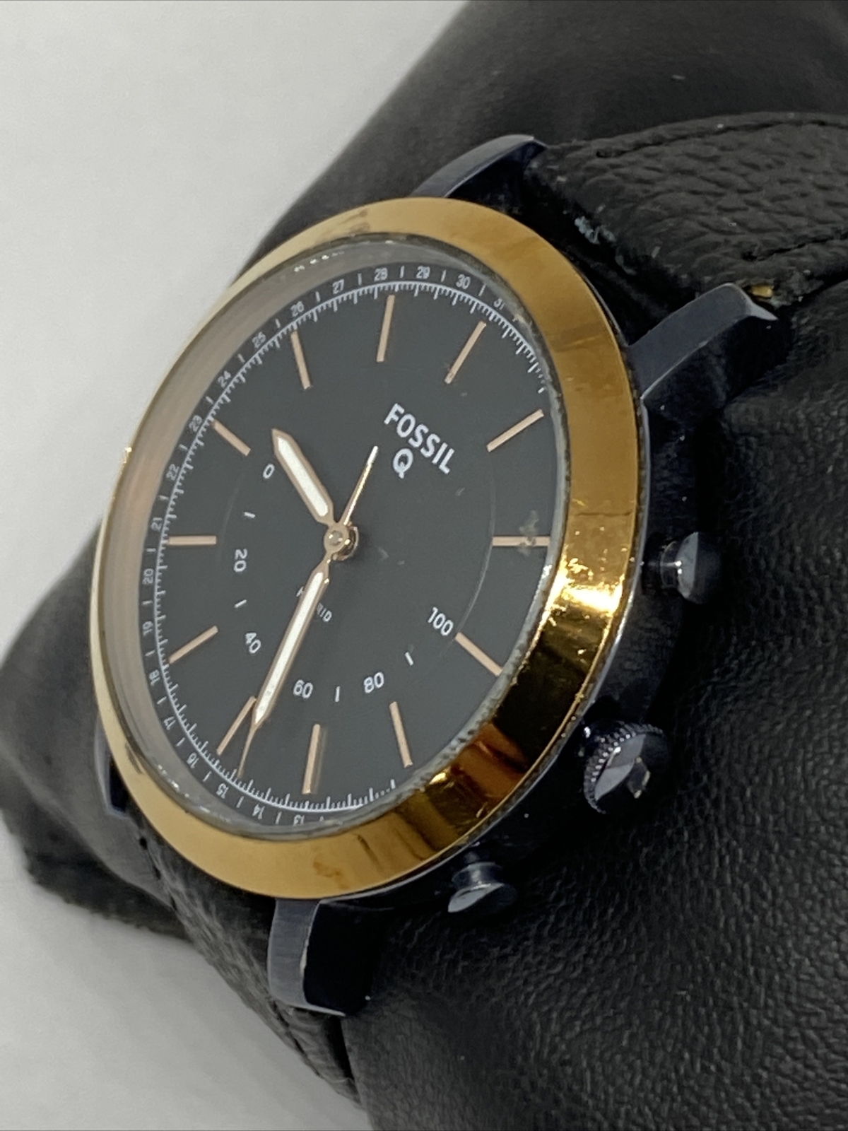 Fossil NDW4G Unisex Black Leather 
