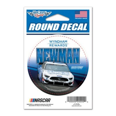 Wyndham Format Decals Example Ryan Newman 2020 Wincraft #6 Wyndham Rewards Round Decal 3